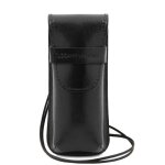 Tuscany leather - exclusif �tui pour lunettes - smartphone - porte montres en cuir - noir (tl141282)
