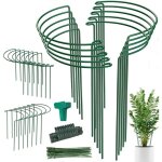 Tuteurs pour plantes - marsee - lot de 10 - fer - vert