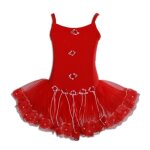 Tutu - ballet - rose - justaucorps coton extensible - fleurs décoratives - jupe en filet Tutu - ballet - rose - justaucorps coton extensible - fleurs décoratives - jupe en filet