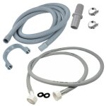Tuyau dalimentation - universel - 2m - lave - linge - lave - vaisselle - kit dextension inclus