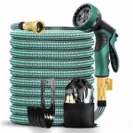 Tuyau darrosage extensible de 30 m / 100ft avec 10 buses tuyau darrosage avec sac de rangement - a1 Tuyau darrosage extensible de 30 m / 100ft avec 10 buses tuyau darrosage avec sac de rangement - a1