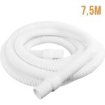 Tuyau flottant 2 embouts pour piscine - diam 38 mm - 7. 5 m - blanc - linxor