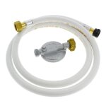 Tuyau gaz butane avec detendeur 1m50 validit� 10 ans pour barbecuecuisiniere plaque de cuisson . . . ...