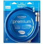 Tuyau gaz naturel premium 15m - gazinox - 037056 - inox - femelle / femelle - droit
