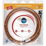 Tuyau gaz wpro tbe150 - flexible inox gaine pvc - 1. 5m Tuyau gaz wpro tbe150 - flexible inox gaine pvc - 1. 5m