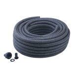 Tuyau micro - poreux werka pro 15 m x 16 mm noir