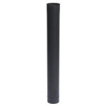 Tuyau rigide �maill� noir mat ten - 100cm - diam�tre 125mm - combustible bois