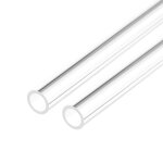 Tube rond en pmma sourcing map transparent tuyau acrylique rigide 6mm id x 8mm od x 0. 5m 1mm mur rond ...