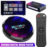Tv box android 13. 0 boitier iptv 4gb ram 32gb rom mini smart tv box8k hd / 3d / quad core8 64 bits / ...