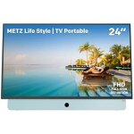 Tv portable - metz - mpe7000z - 24 pouces - cran antireflet - smart tv