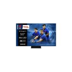 Tv qled mini led tcl 50c805 127 cm 4k uhd google tv aluminium brossé Tv qled mini led tcl 50c805 127 cm 4k uhd google tv aluminium brossé