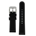 Tw steel marc coblen montre bracelet bracelet de montre bracelet cuir noir 22 mm lb bk s mxuaw