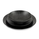 Tweed noir - service de vaisselle 18 pi�ces