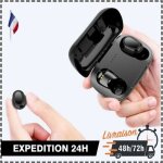 couteurs tws bluetooth - universel - 9d stro - noir - autonomie 3 heures - intra - auriculaire