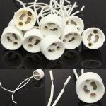 U 10x douille prise socket adaptateur gu10 pour led ampoule lampe spot culot halogene