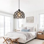 U - do lustre industrielle lampe suspension vintage cristal abat - jour m�tal designe retro style edison ...