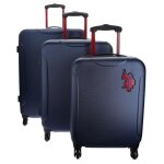 Valise rigide u. s. polo assn. newleader - bleu fonc� - 54x75x285 cm - 4 roulettes silencieuses