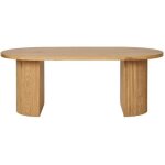 Table basse - ub design - boavista - ovale - naturel - 120x60 cm Table basse - ub design - boavista - ovale - naturel - 120x60 cm