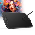 Ugee m908 10x6. 25 pouces tablette graphique avec roulette de dfilement et 8 touches de raccourci interface ...
