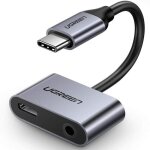 Adaptateur 2 en 1 - ugreen - usb c vers jack 35 mm - recharge et audio - compatible huawei et xiaomi