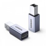 Adaptateur imprimante usb 2. 0 - ugreen - mle vers type c femelle - blanc - connecteur usb - imprimante ...