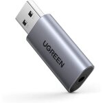 Carte son externe - ugreen - adaptateur usb audio - compatible ps5 / ps4 - rduction du bruit - son haute ...