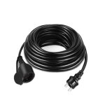 Rallonge de cble - uisebrt - 10m - 230v - noir - caoutchouc flexible