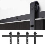 Kit de rail - uisebrt - 366cm - acier carbone - charge 130kg - porte coulissante