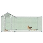 Poulailler cage ext�rieur pour petits animaux - uisebrt - 3x1m - grillage pvc - toit poly�thyl�ne