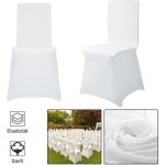 Uisebrt 50 pièces moderne housse de chaise extensible blanche pour salle à manger bouquet de mariage ... Uisebrt 50 pièces moderne housse de chaise extensible blanche pour salle à manger bouquet de mariage ...