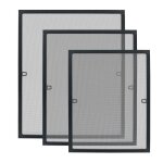 Moustiquaire - uisebrt - 120 x 140 cm - cadre extensible - fixation sans per�age - anthracite