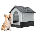 Niche pour chien - uisebrt - modèle m / l / xl - imperméable - ventilation - plancher surélevé Niche pour chien - uisebrt - modèle m / l / xl - imperméable - ventilation - plancher surélevé