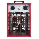 Radiateur soufflant lectrique - uisebrt - 3kw - thermostat mcanique - 4 niveaux de chauffage - rouge ...