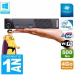 Ultra mini pc lenovo m73 usff tiny g3250t 4go disque 500go wifi w7