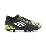 Umbro baskets form net ii fg noir / blc / vert fluo / jaune