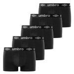 Umbro boxer homme cale�on homme - noir (lot de 5)