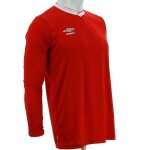 Umbro maillot t - shirt manches longues basic homme rouge
