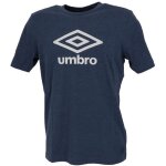 T - shirt homme umbro big logo - marine - manches courtes - coton