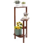 Unho etag�re plantes fleurs interieur en bambou pour balcon jardin bureau salon 75x32x27. 5x17cm - marron ...