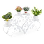 Unho �tag�re plantes m�tal porte plante interieur fer forg� pour maison balcon terrasse jardin 90x42x21cm ...