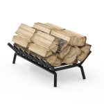 Unho porte bche chemine support bche bois intrieur grille de foyer chemine en fonte chenet chemine ...