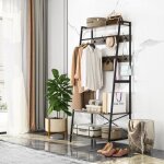 Unho porte manteau entre industriel bois vestiaire industriel meuble dentre chaussures cadre en fer ...