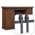 Uni 140cm quincaillerie kit de rail pour porte coulissante poulie de rail syspendue systme de porte ...