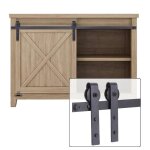 Uni 15m quincaillerie kit de rail pour porte coulissant poulie de rail suspendue syst�me de voie pour ...