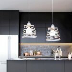 Uni lot de 2 pendentif ressort cage en m�tal lustre suspension vintage industrielle luminaire pour chambre ...