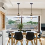 Uni 2pcs pendentif fer abat - jour 36cm lustre suspension vintage industrielle e27 luminaire salle  ...