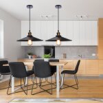 Uni 3pcs pendentif fer abat - jour 36cm lustre suspension vintage industrielle e27 luminaire salle � ...