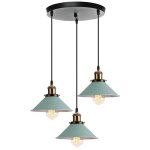 Uni lustre suspension design vert 3 tte lampes suspendue en mtal luminaire salle  manger chambre salon ...
