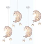 Uni lustre suspension lune etoile led plafonnier luminaire aluminium pour enfant chambre lumière blanc ... Uni lustre suspension lune etoile led plafonnier luminaire aluminium pour enfant chambre lumière blanc ...