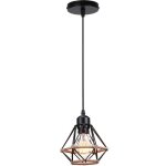 Uni pendentf suspension lustre design vintage industrielle en corde de chanvre plafonnier lustre salon ...